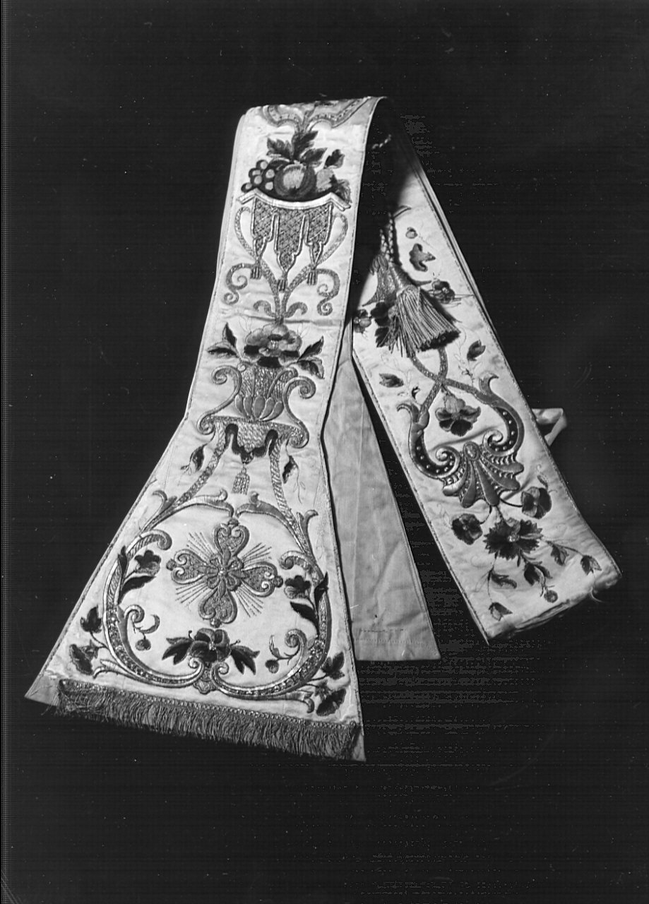 stola, opera isolata - manifattura lombarda (seconda metà sec. XVII)