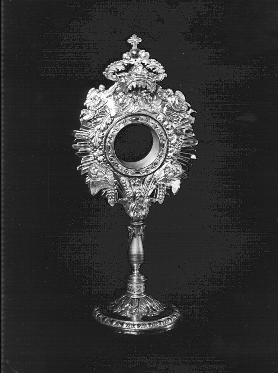 ostensorio - a raggiera, opera isolata - bottega lombarda (prima metà sec. XIX)