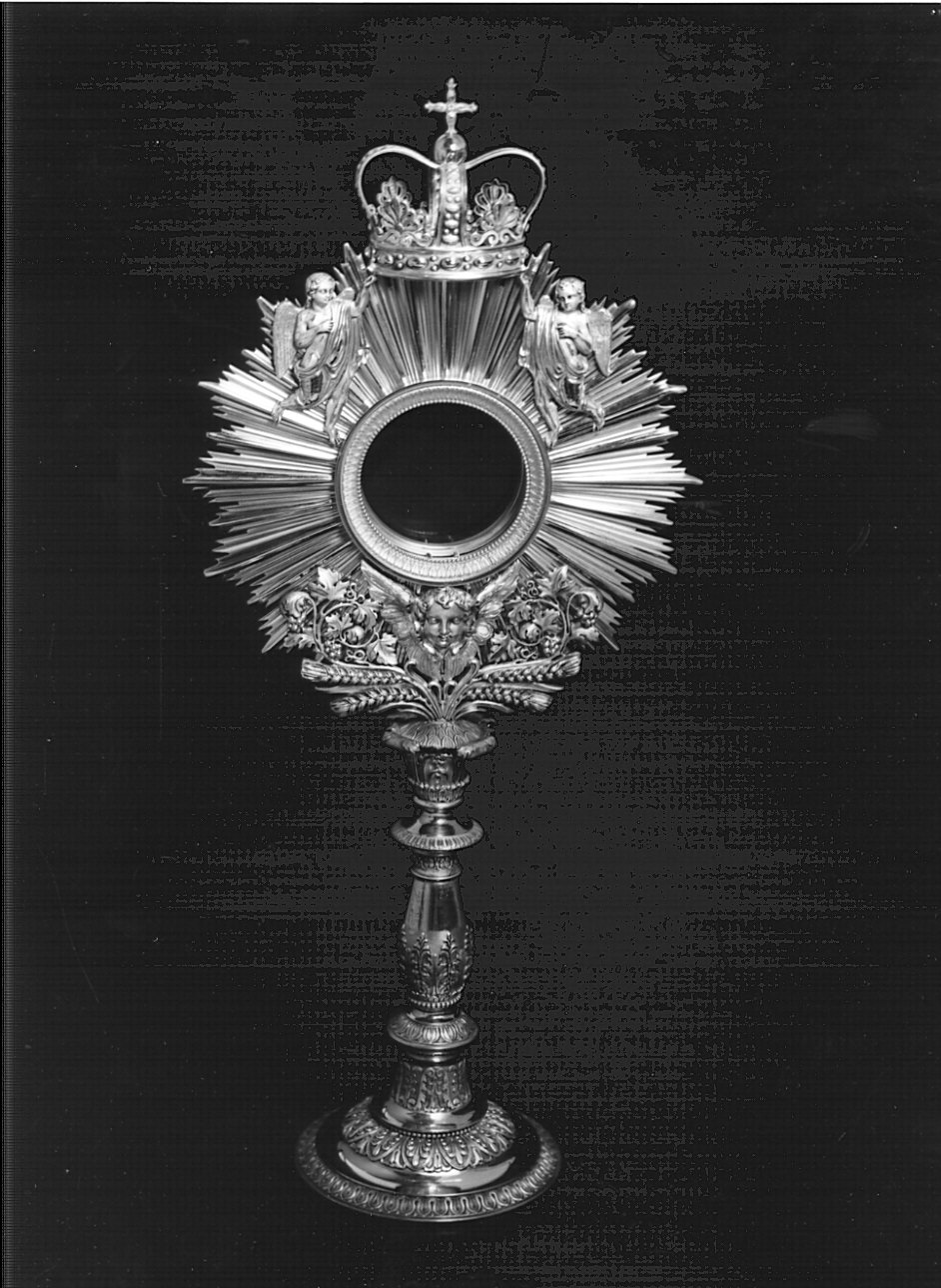 ostensorio - a raggiera, opera isolata - bottega lombarda (secc. XIX/ XX)