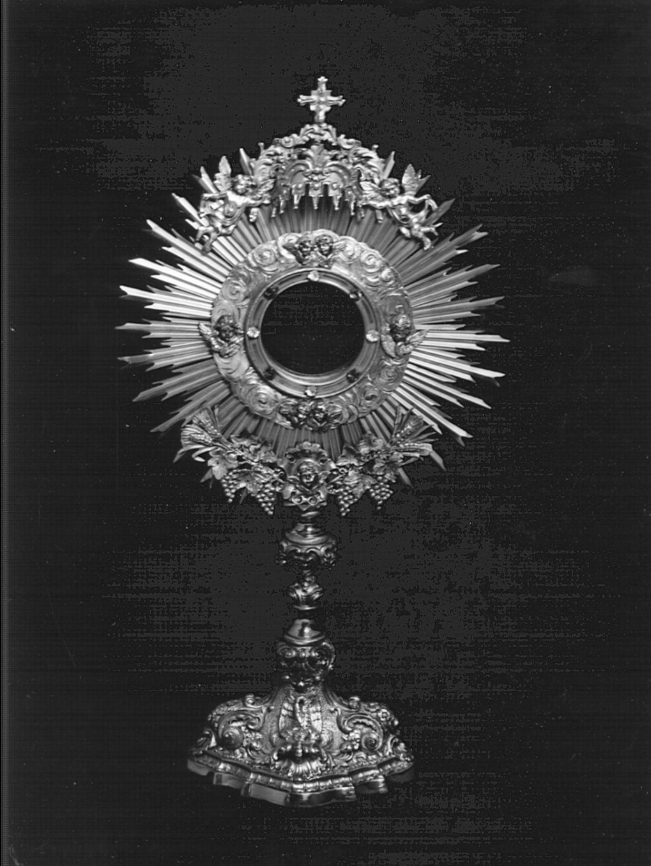 ostensorio - a raggiera, opera isolata - bottega lombarda (prima metà sec. XX)