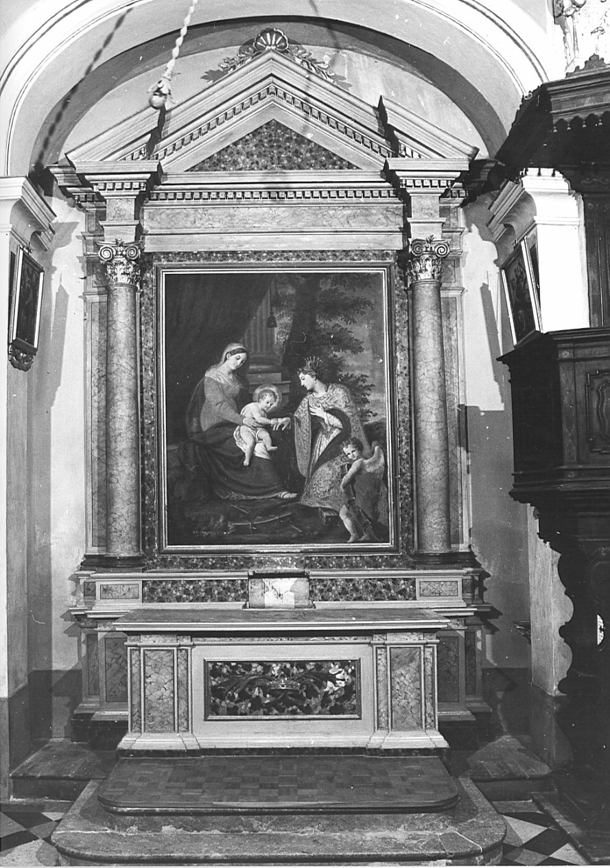 altare, complesso decorativo - bottega lombarda (inizio sec. XIX)