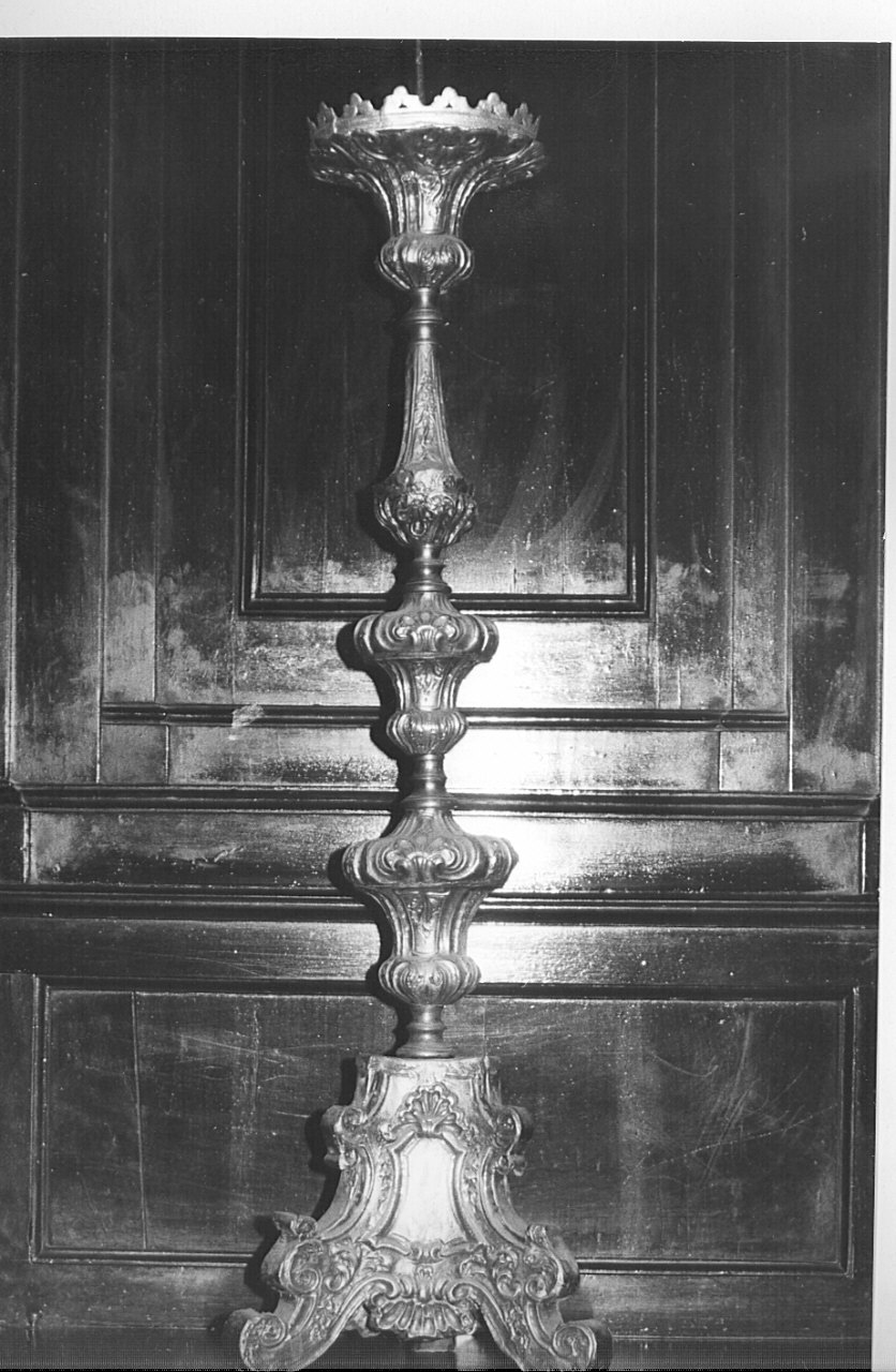 candeliere, serie - bottega lombarda (metà sec. XVIII)