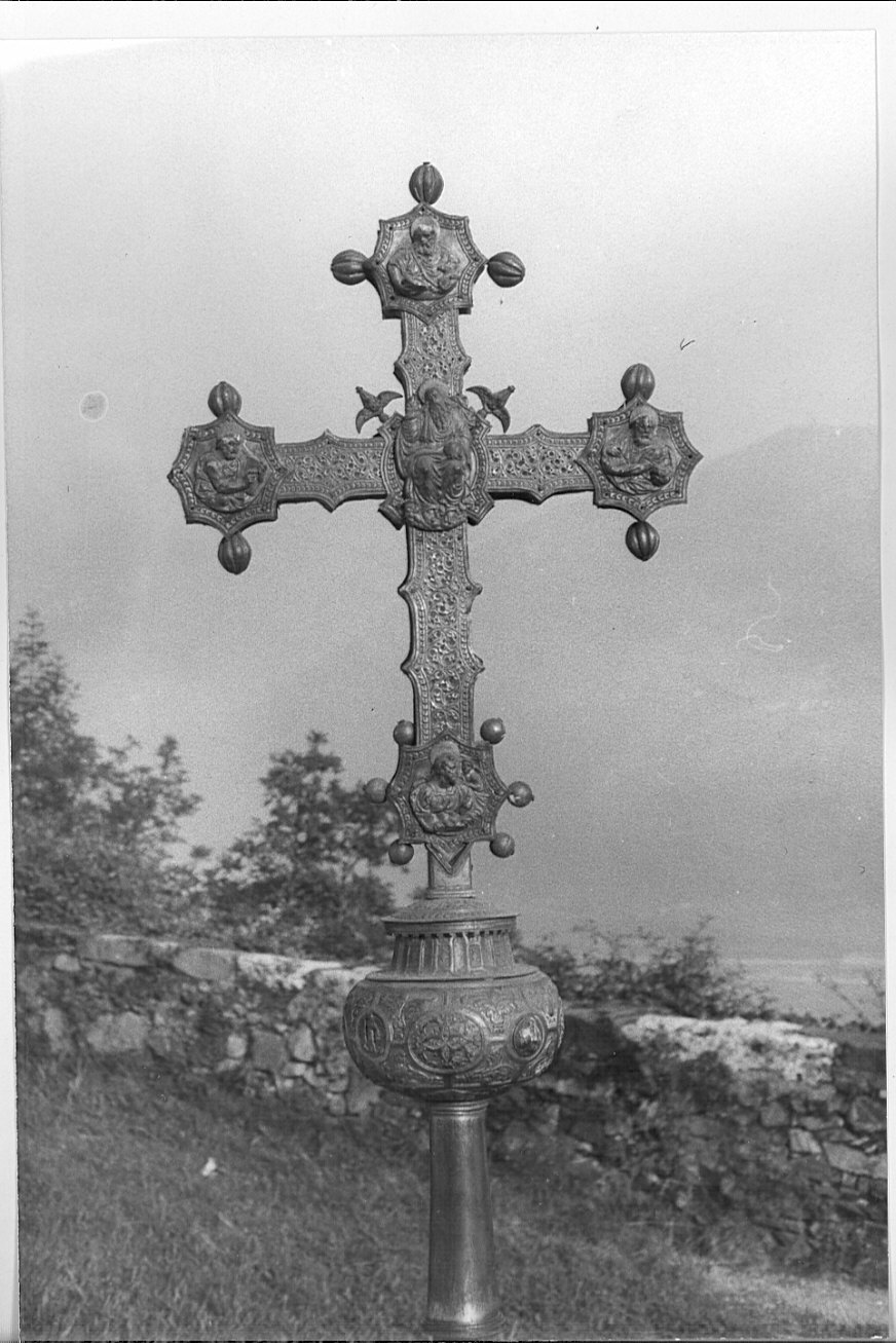 croce processionale, opera isolata - bottega bresciana (sec. XVI)
