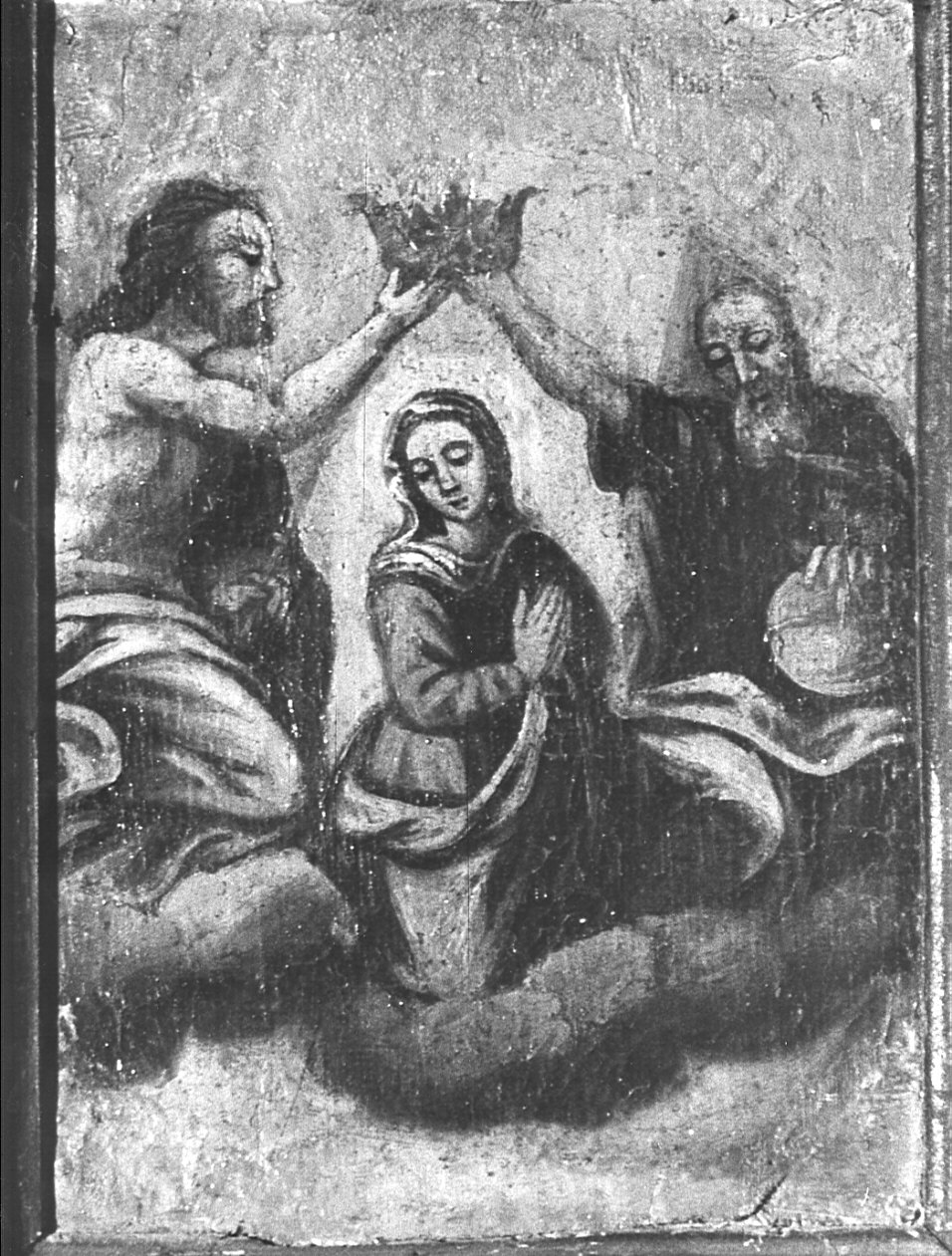 incoronazione di Maria Vergine (dipinto, elemento d'insieme) - ambito lombardo (sec. XVIII)