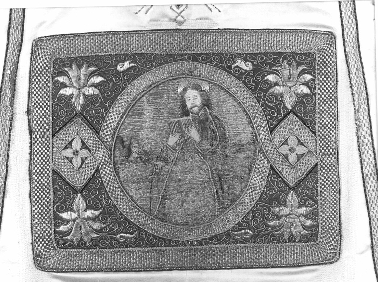 San Matteo (decorazione a ricamo, elemento d'insieme) - manifattura italiana (sec. XVI, sec. XIX)