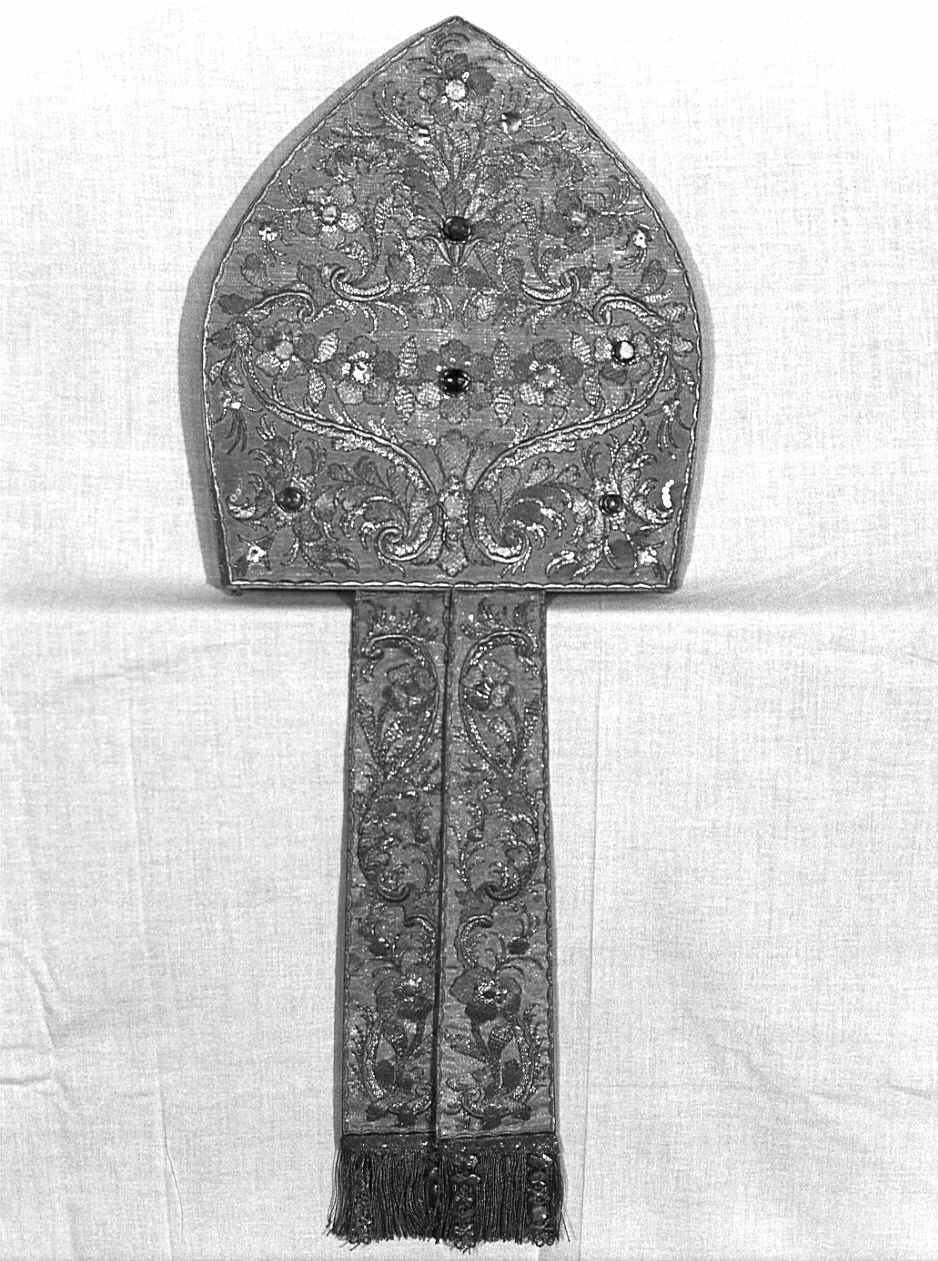 mitria, opera isolata - manifattura italiana (prima metà sec. XIX)