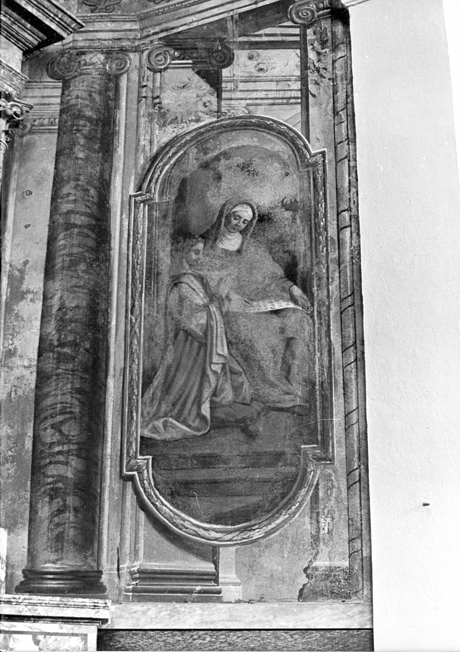 Sant'Anna insegna a leggere a Maria Vergine (dipinto, elemento d'insieme) - ambito italiano (sec. XVIII)