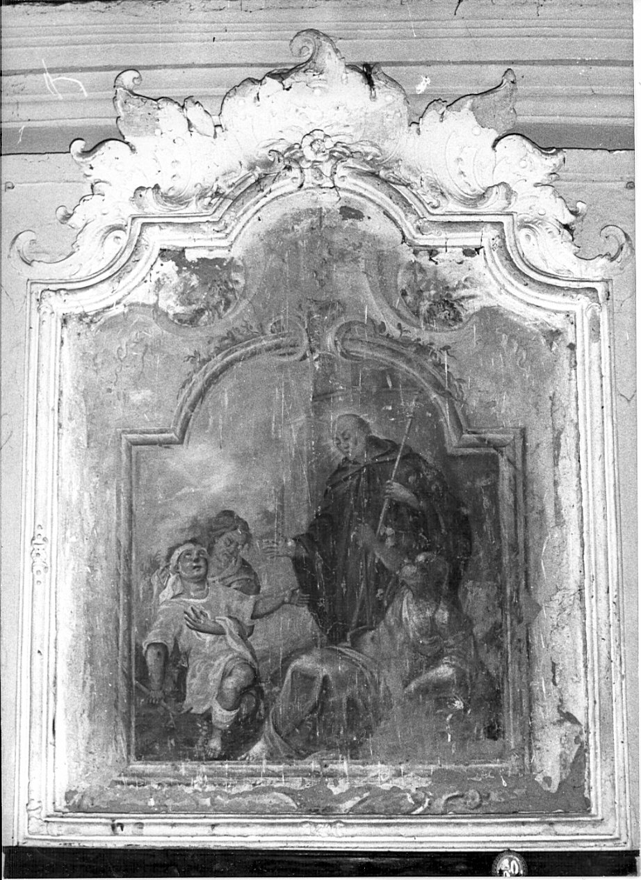 San Mauro guarisce gli storpi (dipinto, opera isolata) - ambito bergamasco (sec. XVIII)