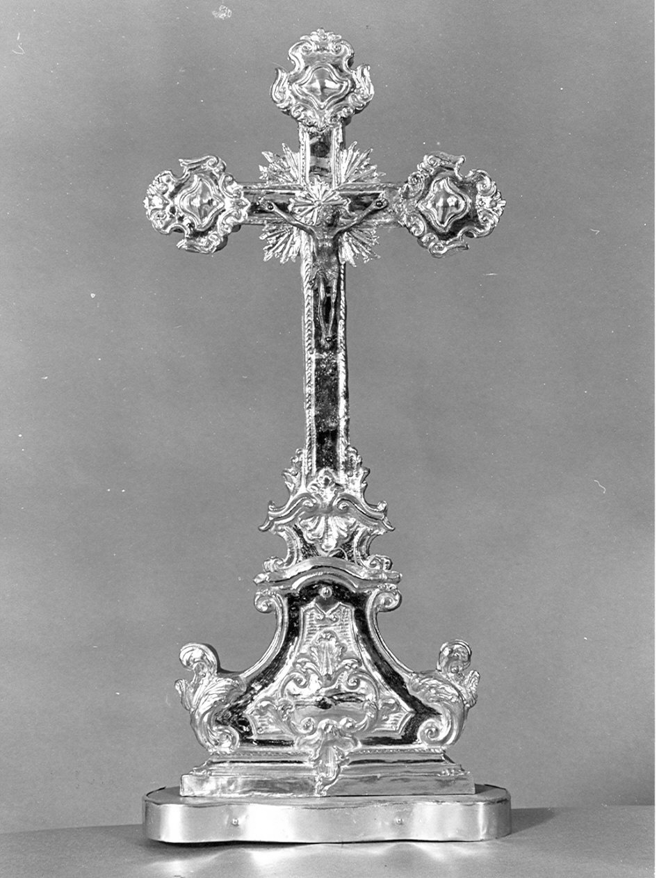 croce d'altare, opera isolata - bottega lombarda (sec. XVIII)