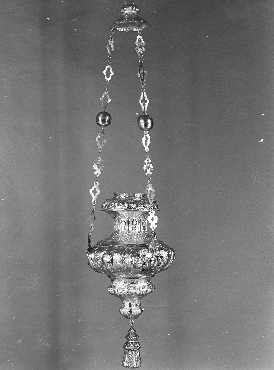 lampada pensile, coppia - bottega lombarda (sec. XVIII)