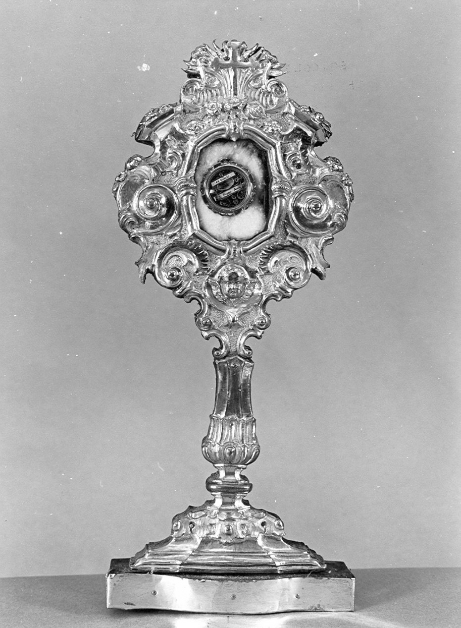 reliquiario - a ostensorio, opera isolata - bottega lombarda (secc. XVIII/ XIX)