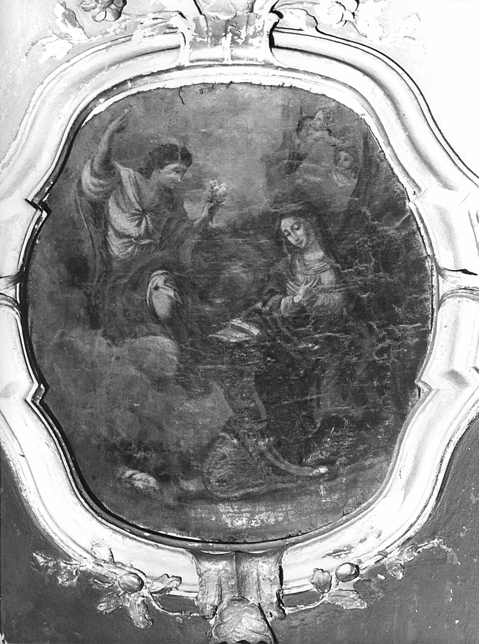 Annunciazione (dipinto, elemento d'insieme) - ambito bergamasco (secc. XVII/ XVIII)