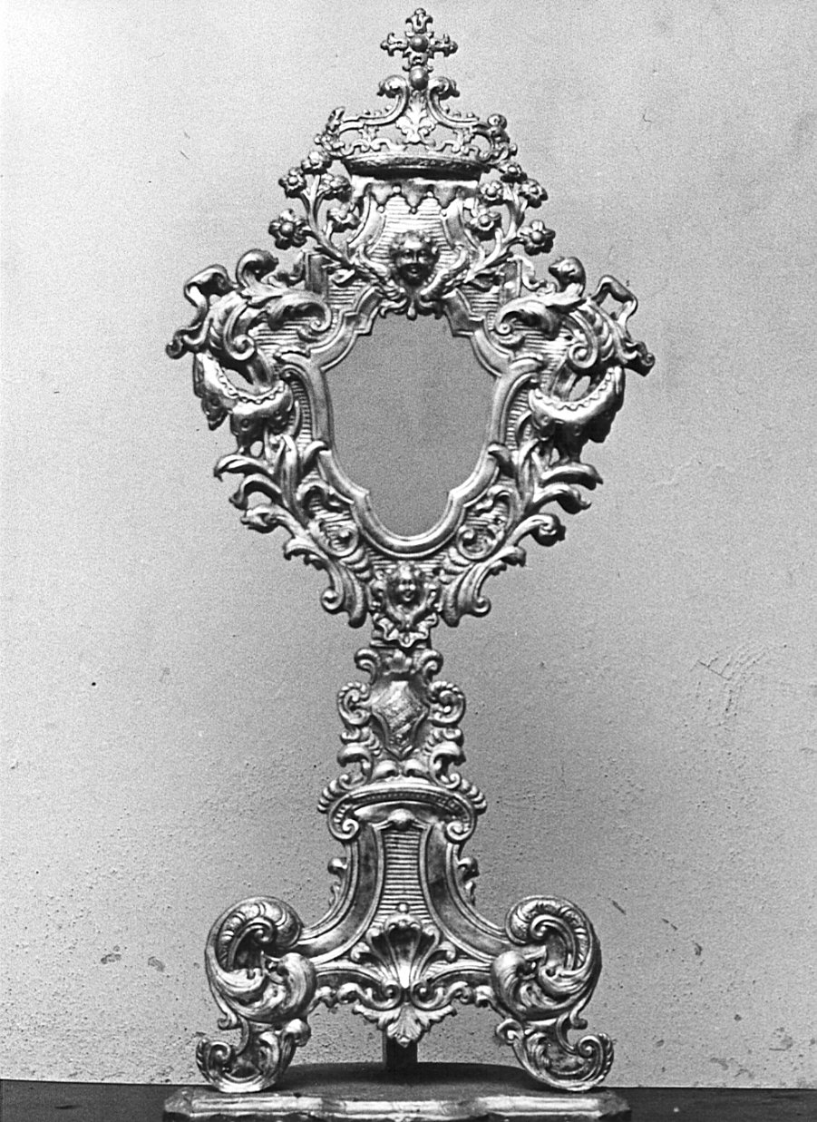 reliquiario-ostensorio, serie - bottega lombarda (seconda metà sec. XVIII)
