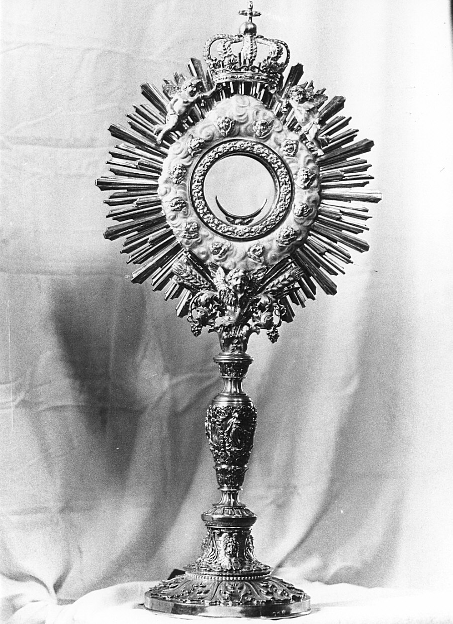 ostensorio - a raggiera, opera isolata - bottega lombarda (sec. XIX)