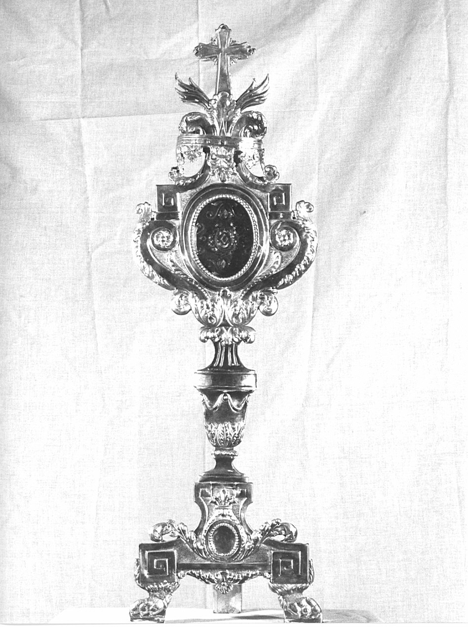 reliquiario-ostensorio, serie - bottega lombarda (fine/inizio secc. XVIII/ XIX)