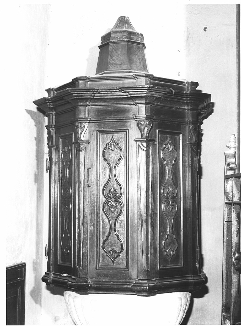 coperchio del fonte battesimale, opera isolata - bottega lombarda (sec. XVIII)