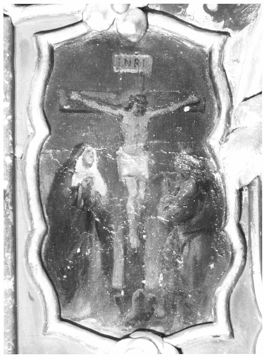 Cristo crocifisso (dipinto, elemento d'insieme) - ambito bergamasco (sec. XVIII)