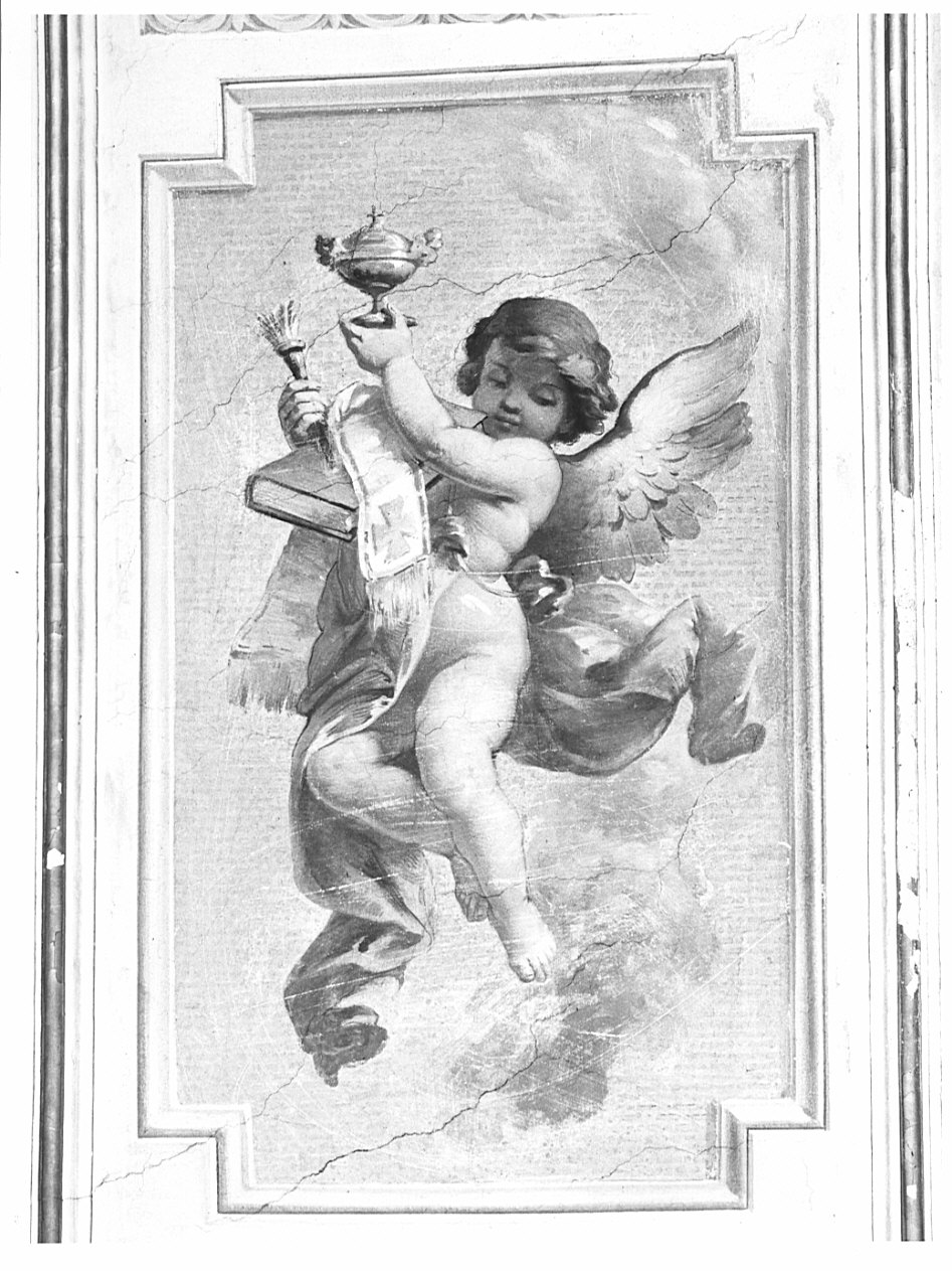 angioletto (dipinto, pendant) - ambito bergamasco (fine sec. XIX)