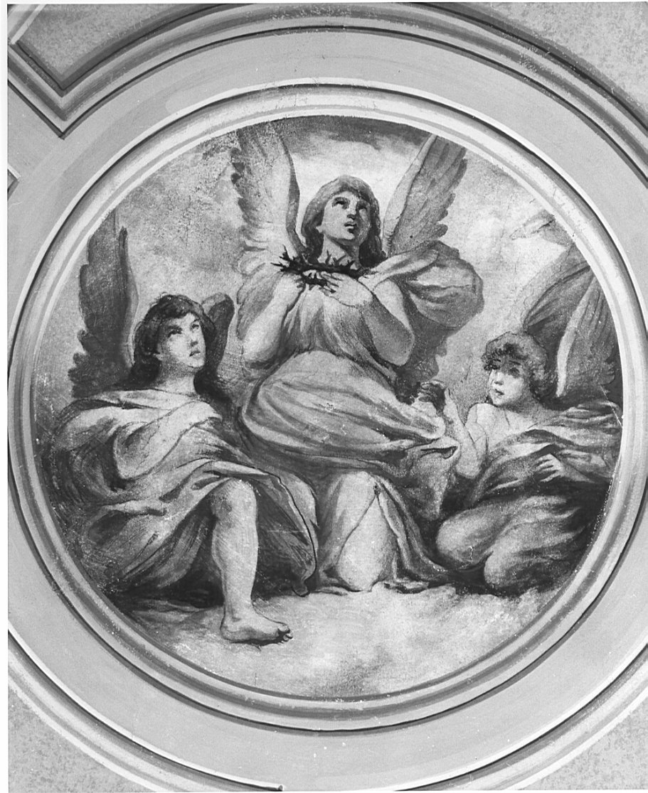 angeli (dipinto, pendant) - ambito bergamasco (fine sec. XIX)