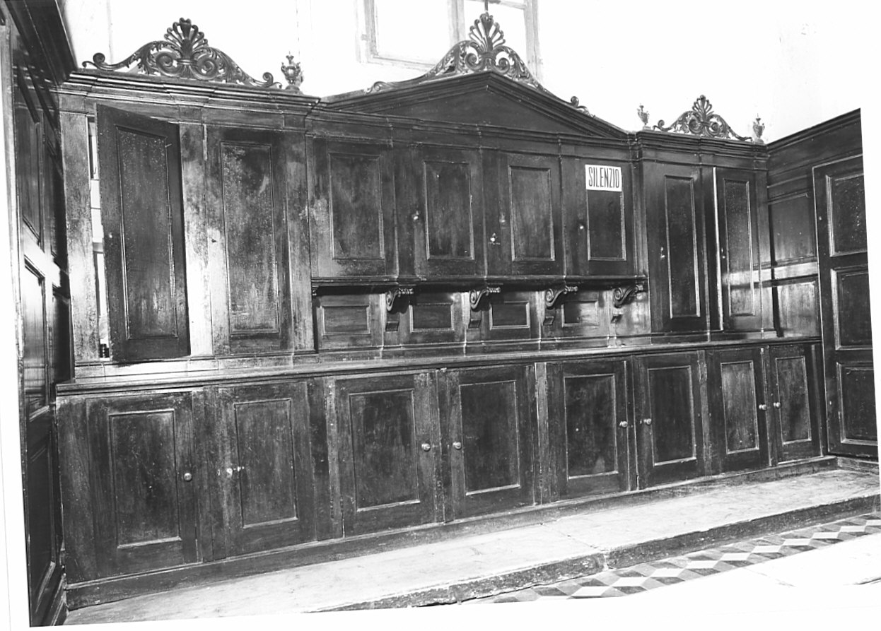 armadio da sacrestia, opera isolata - bottega bergamasca (fine sec. XIX)