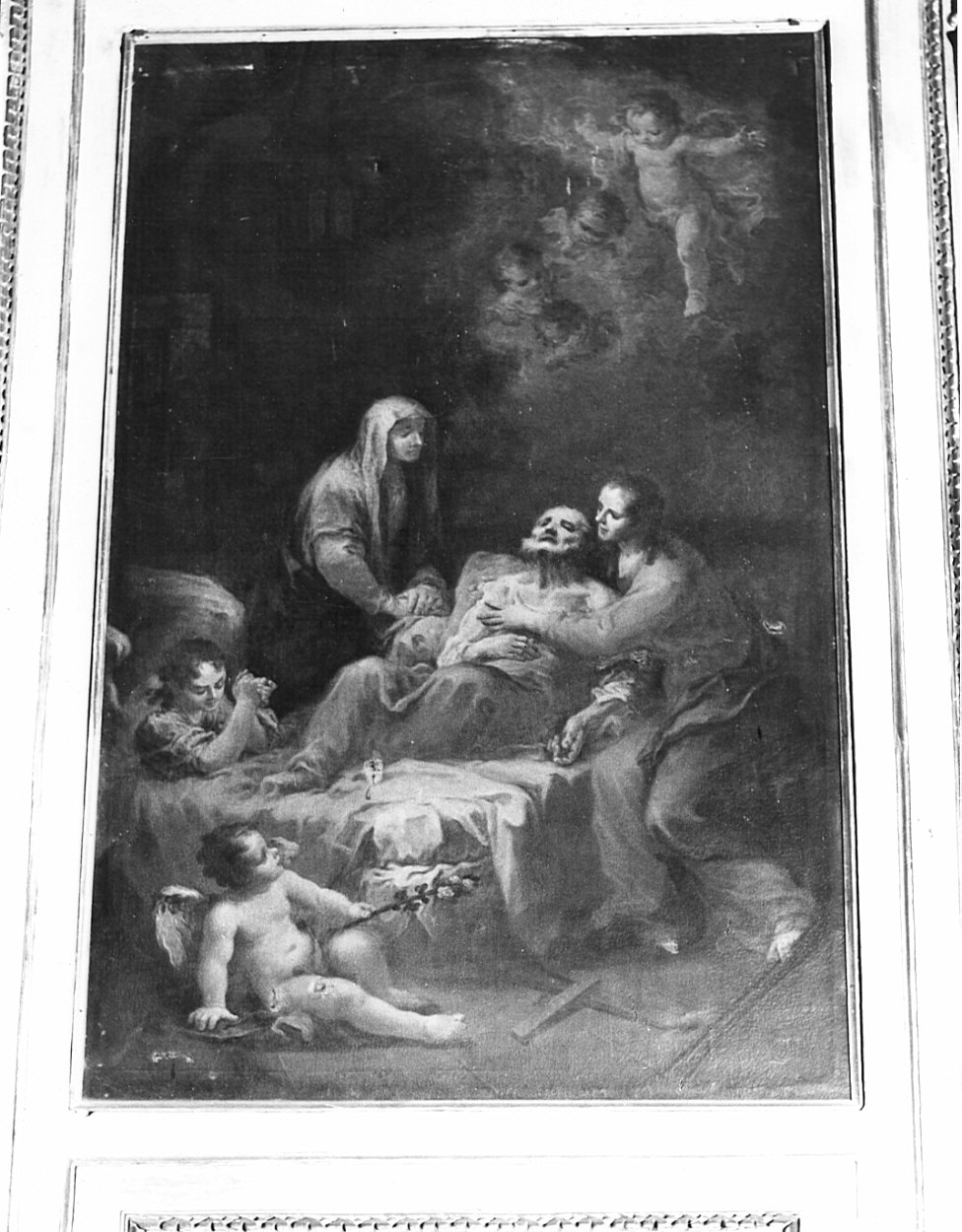 morte di San Giuseppe (dipinto, opera isolata) di Picenardi Mauro (fine sec. XVIII)