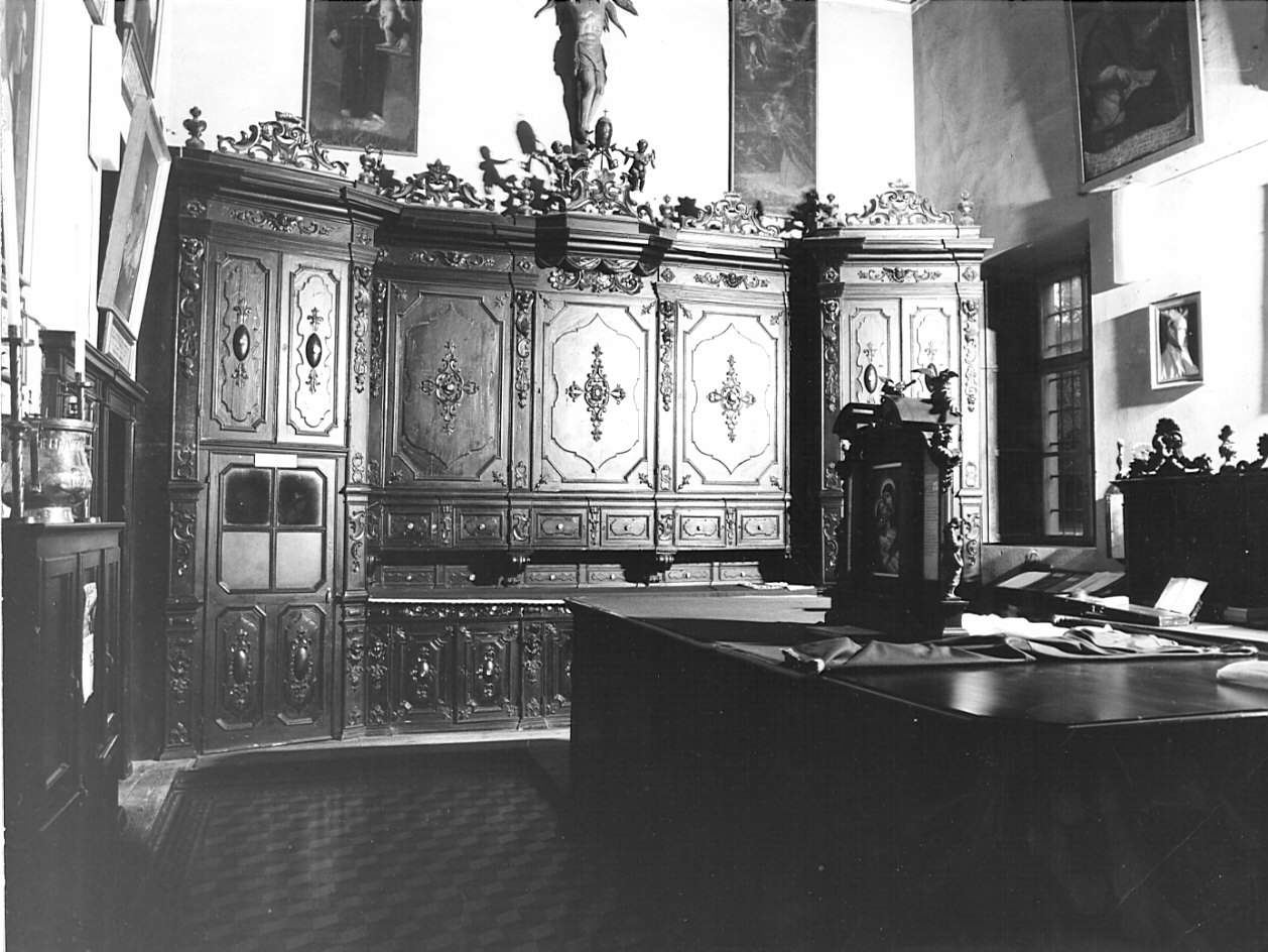 armadio da sacrestia, opera isolata - bottega bergamasca (sec. XIX)