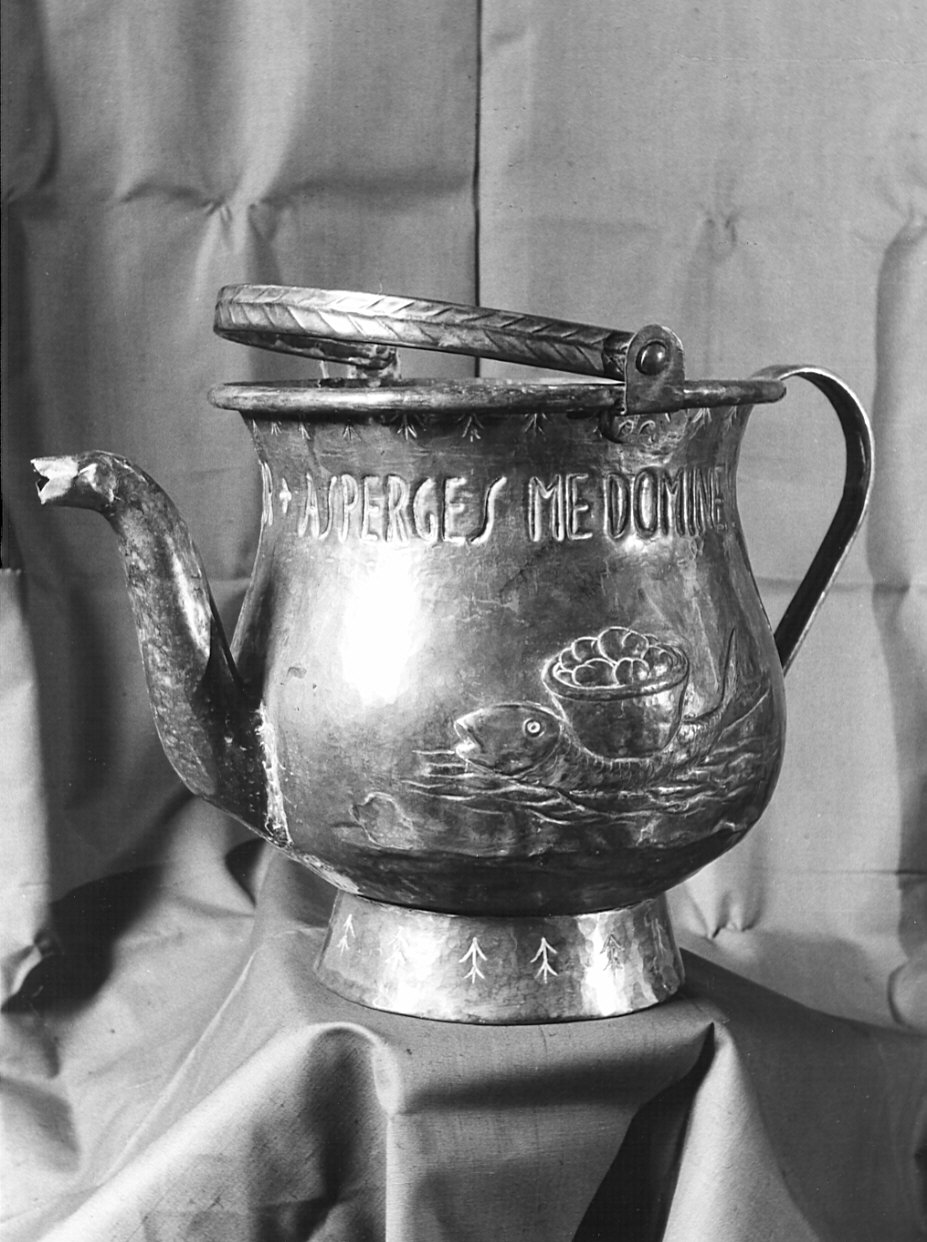 vaso per la riserva dell'acqua battesimale, opera isolata - bottega italiana (sec. XX)