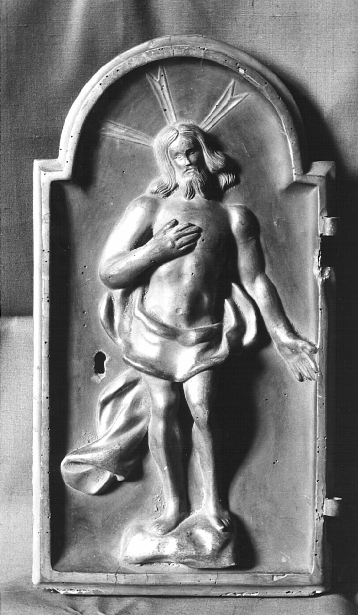 sportello di tabernacolo, opera isolata - bottega bergamasca (fine/inizio secc. XVII/ XVIII)