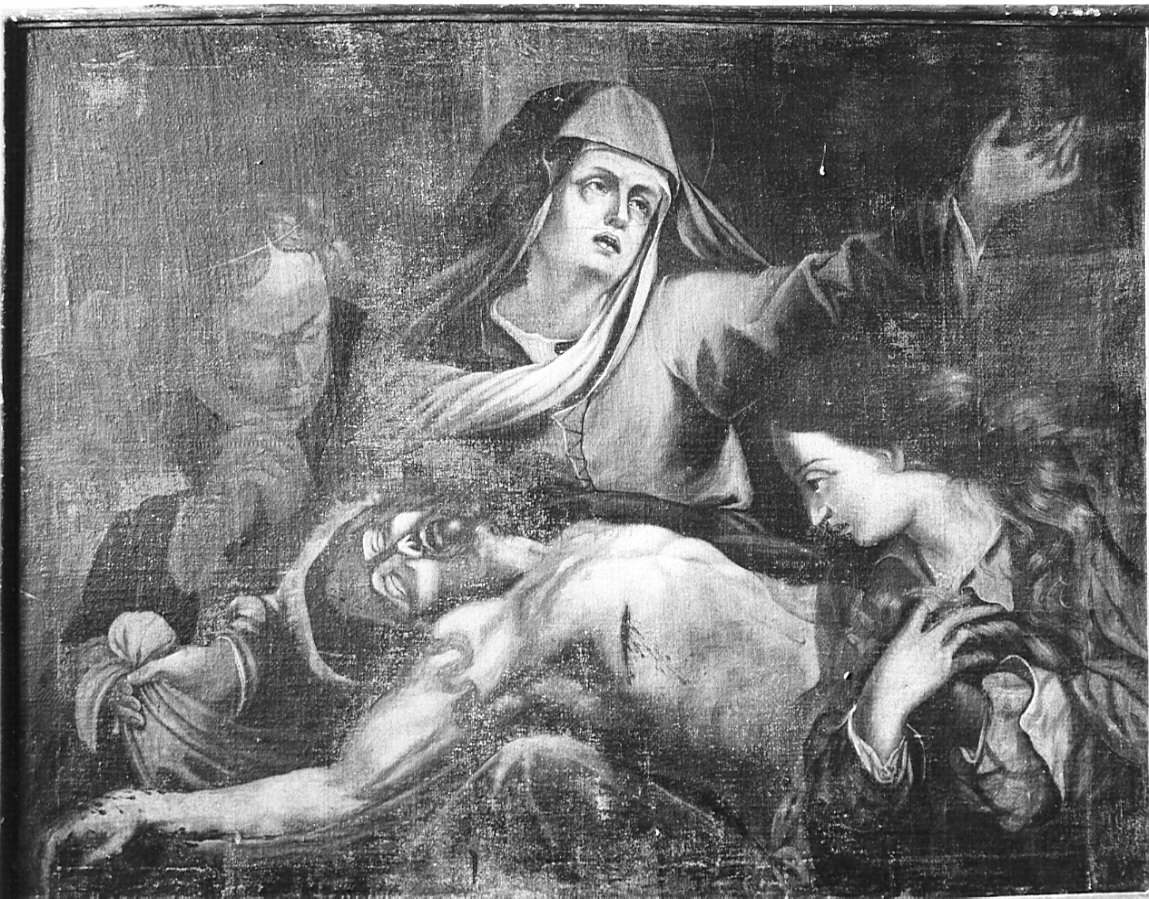 Pietà (dipinto, opera isolata) - ambito bergamasco (sec. XVII)