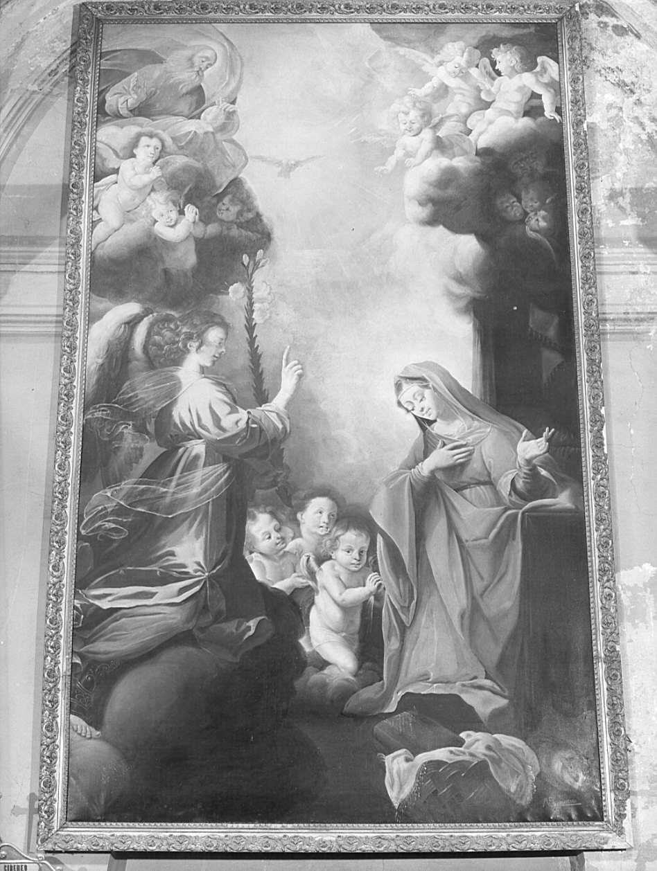 Annunciazione (dipinto, opera isolata) di Bonvicini A (fine/inizio secc. XIX/ XX)