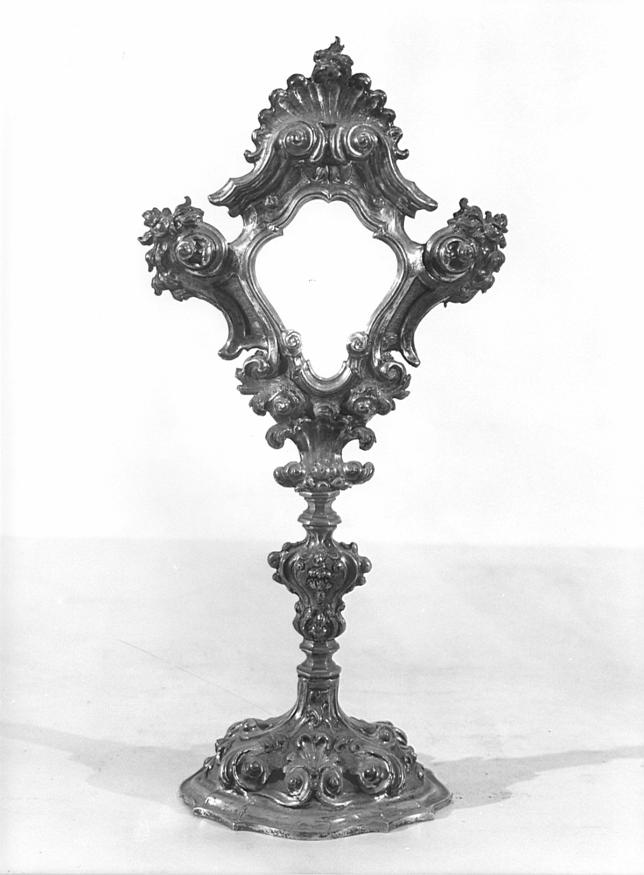 reliquiario - a ostensorio, opera isolata - bottega bergamasca (metà sec. XVIII)