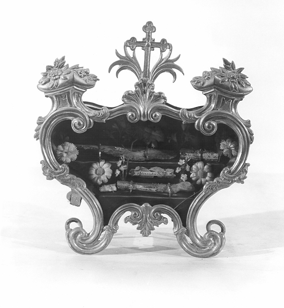 reliquiario a teca - a urna, opera isolata - bottega Italia settentrionale (sec. XVIII)