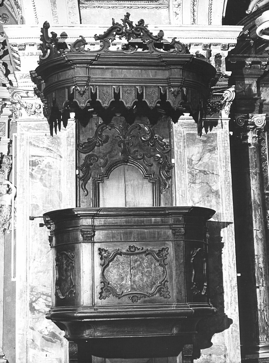 pulpito, opera isolata - bottega bergamasca (sec. XVIII)