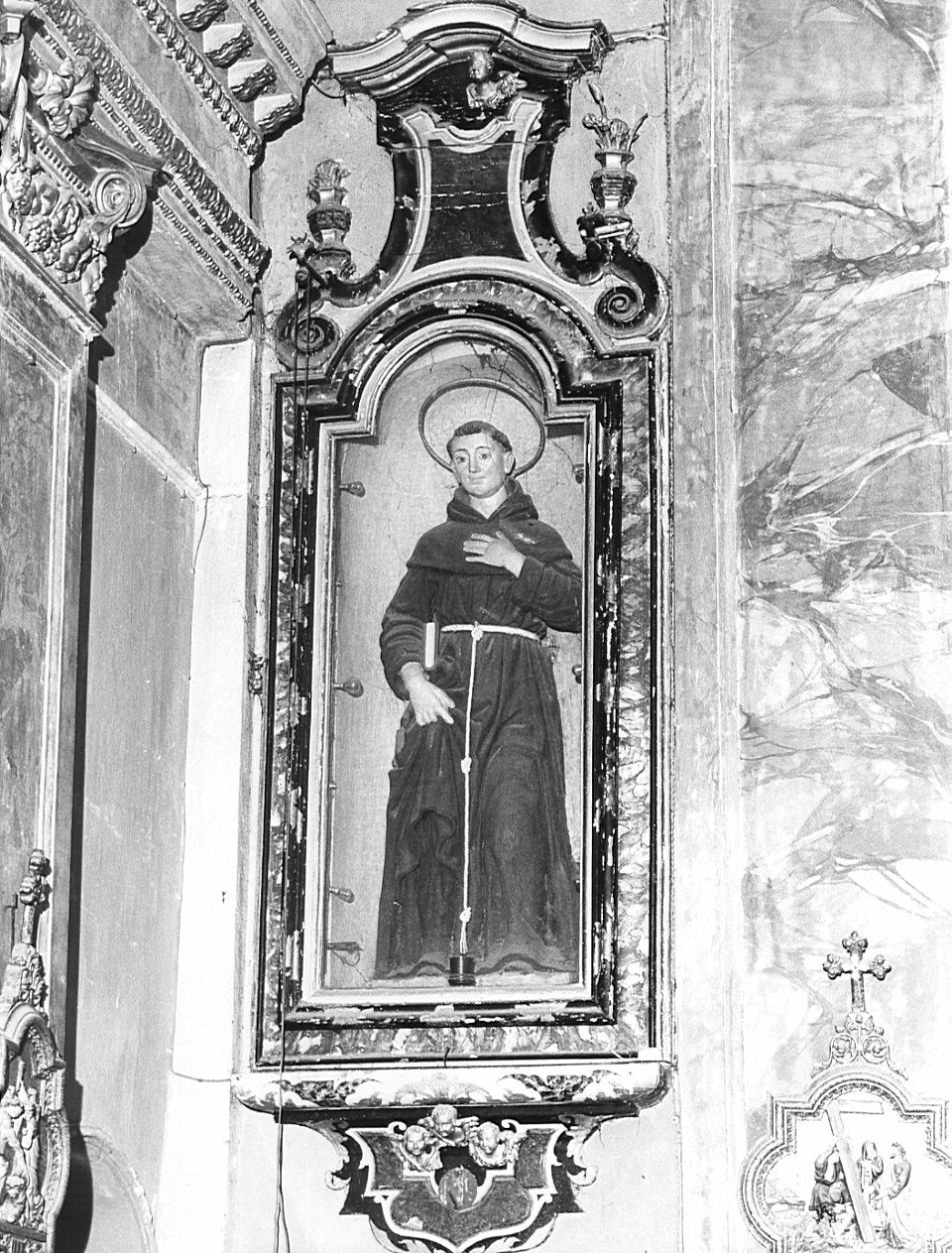 cornice architettonica, coppia - bottega bergamasca (sec. XVIII)