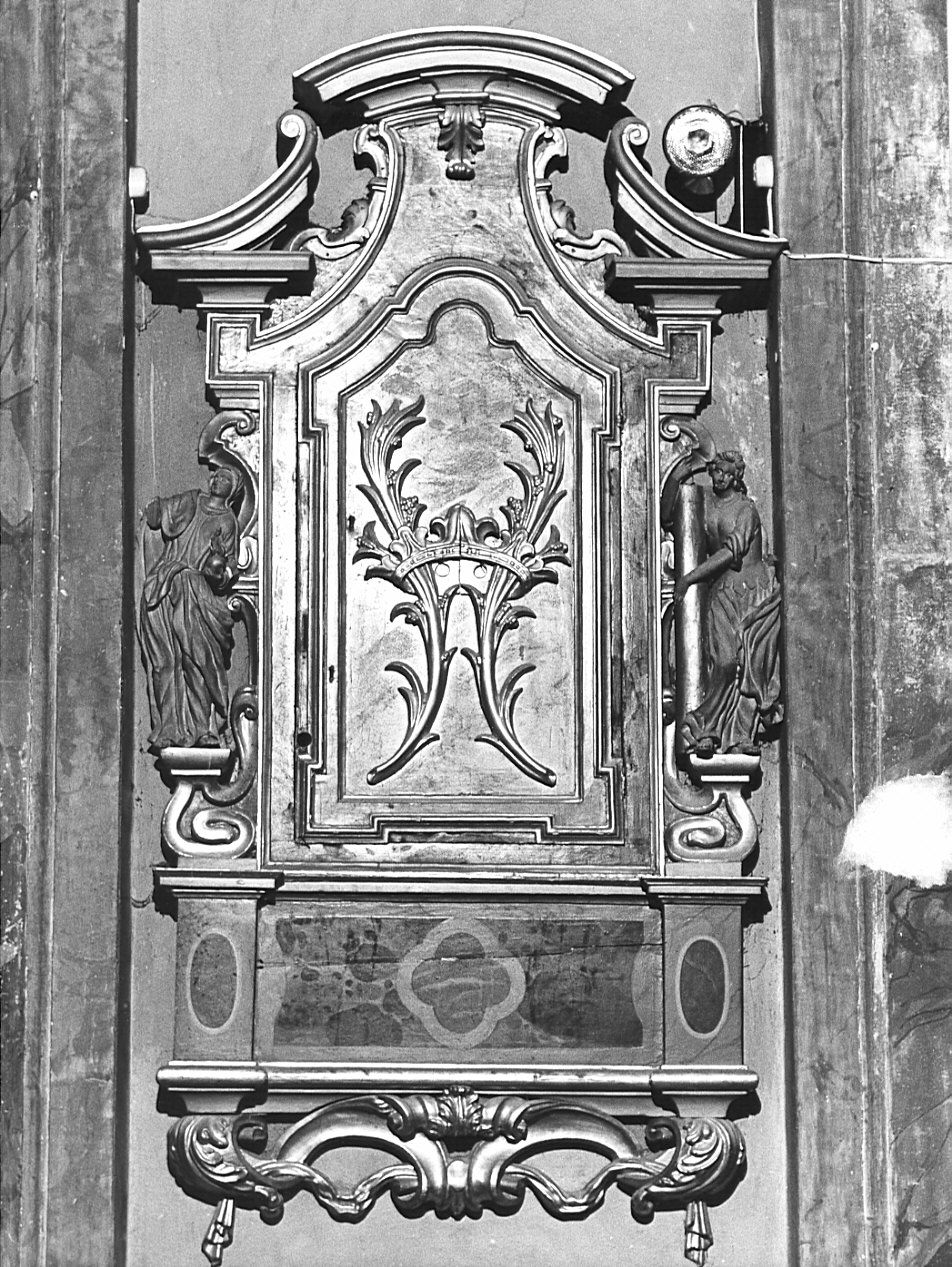 tabernacolo-reliquiario, coppia - bottega bergamasca (prima metà sec. XVIII)