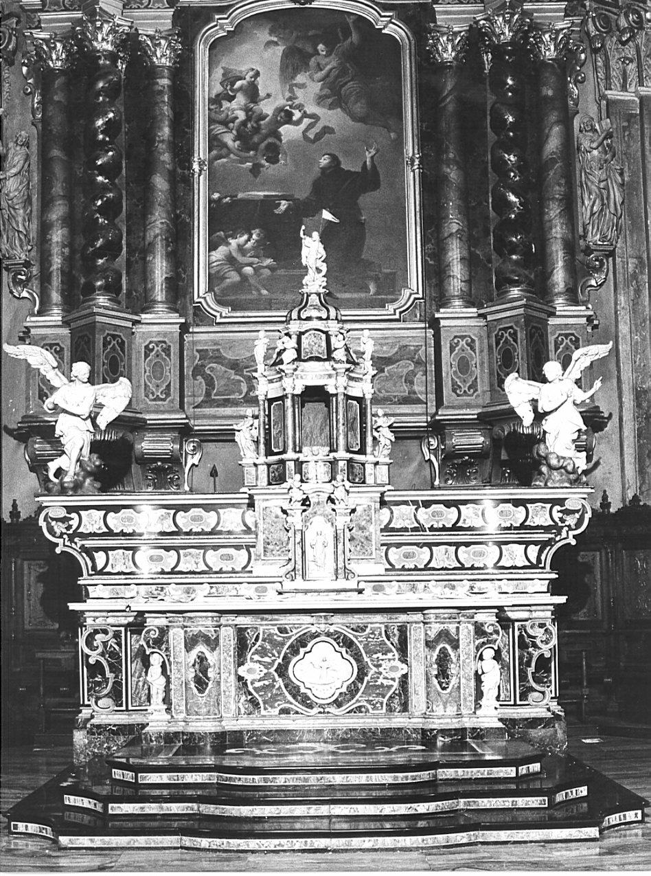 altare maggiore, complesso decorativo - bottega bergamasca (sec. XVIII)
