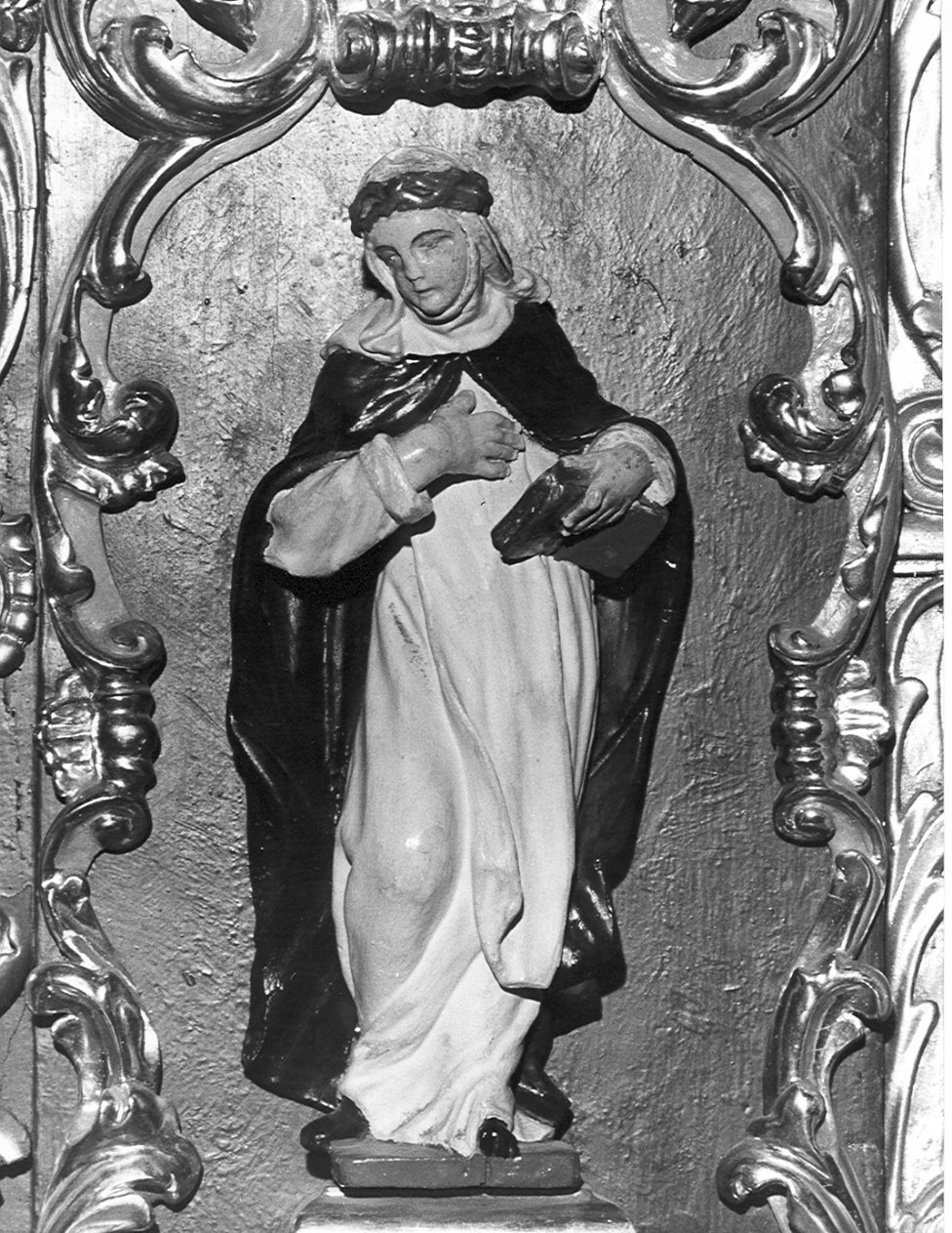 Santa Caterina da Siena (statuetta, elemento d'insieme) - bottega bergamasca (sec. XVIII)