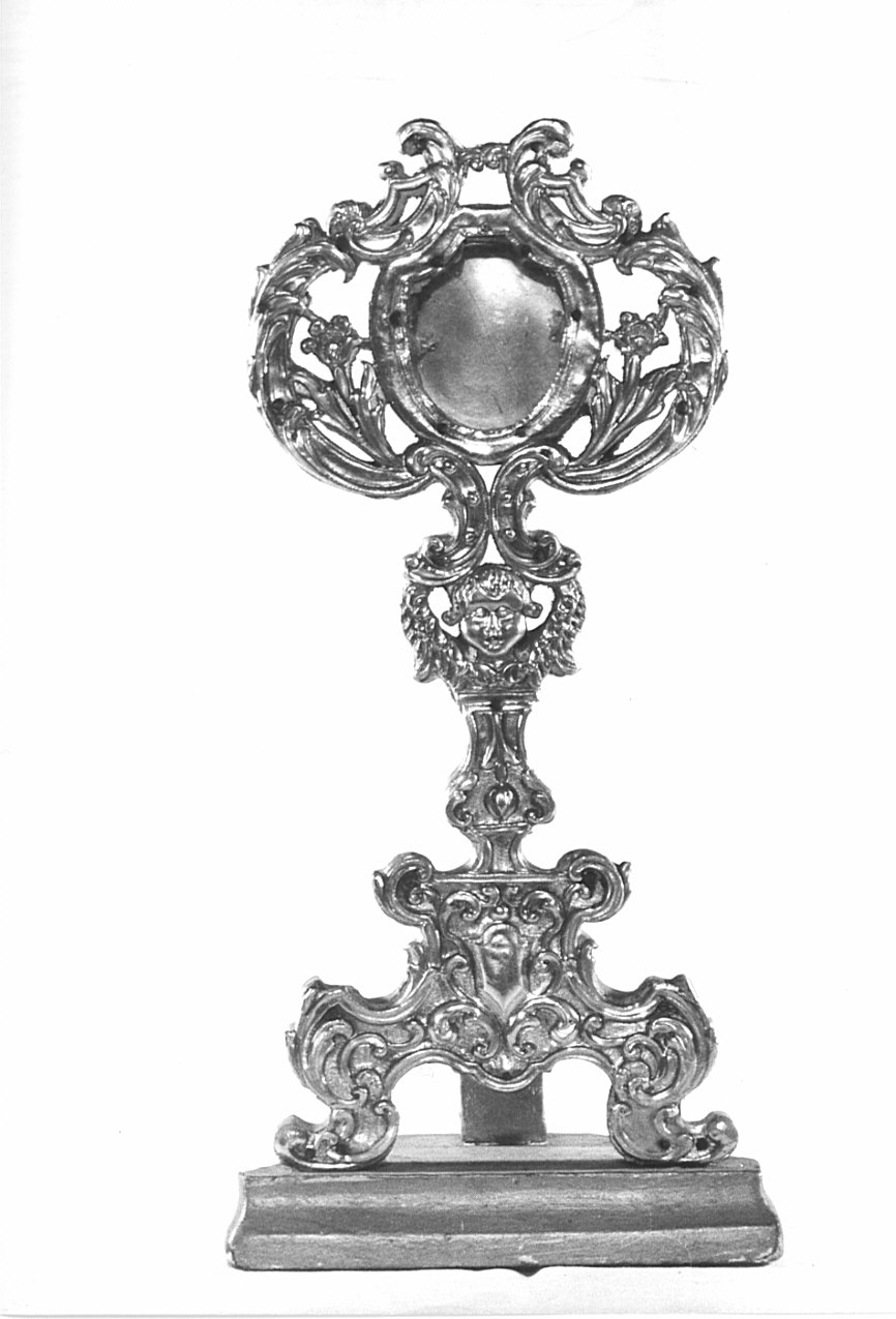 reliquiario-ostensorio, opera isolata - bottega bergamasca (sec. XVIII)