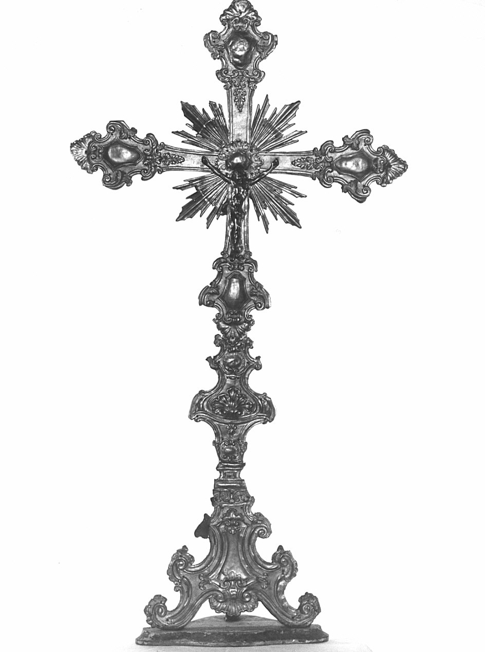 croce d'altare, opera isolata - bottega lombarda (sec. XVIII)