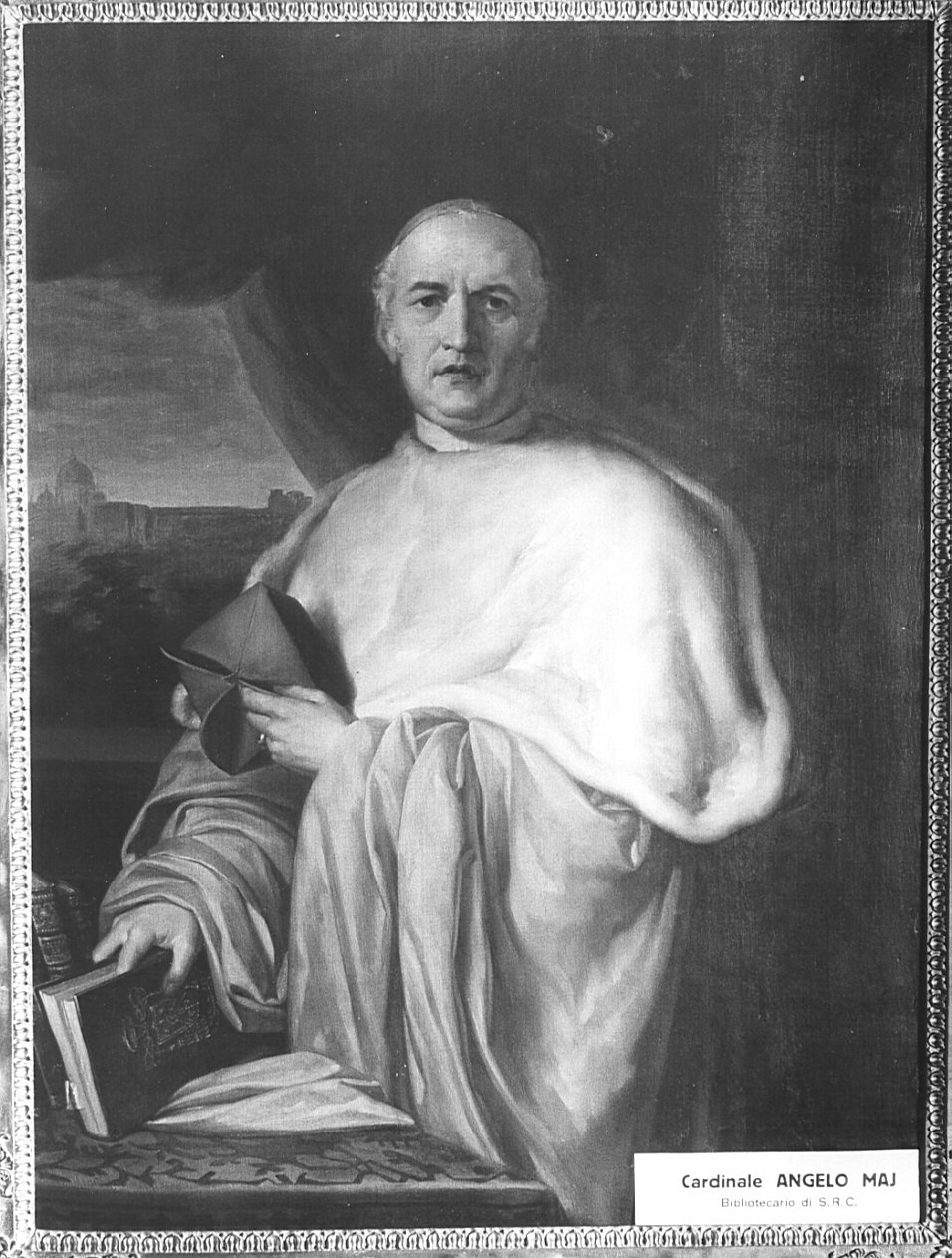ritratto del cardinale Angelo Maj (tabernacolo, opera isolata) di Coghetti Francesco (terzo quarto sec. XIX)