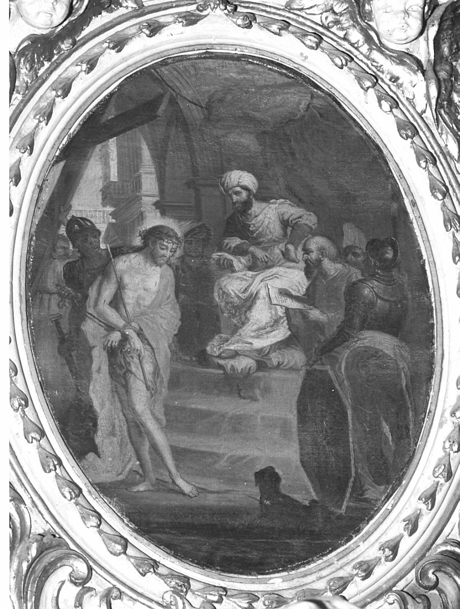 stazione I: Gesù condannato a morte (Via Crucis, opera isolata) di Zeni Domenico (fine/inizio secc. XVIII/ XIX)