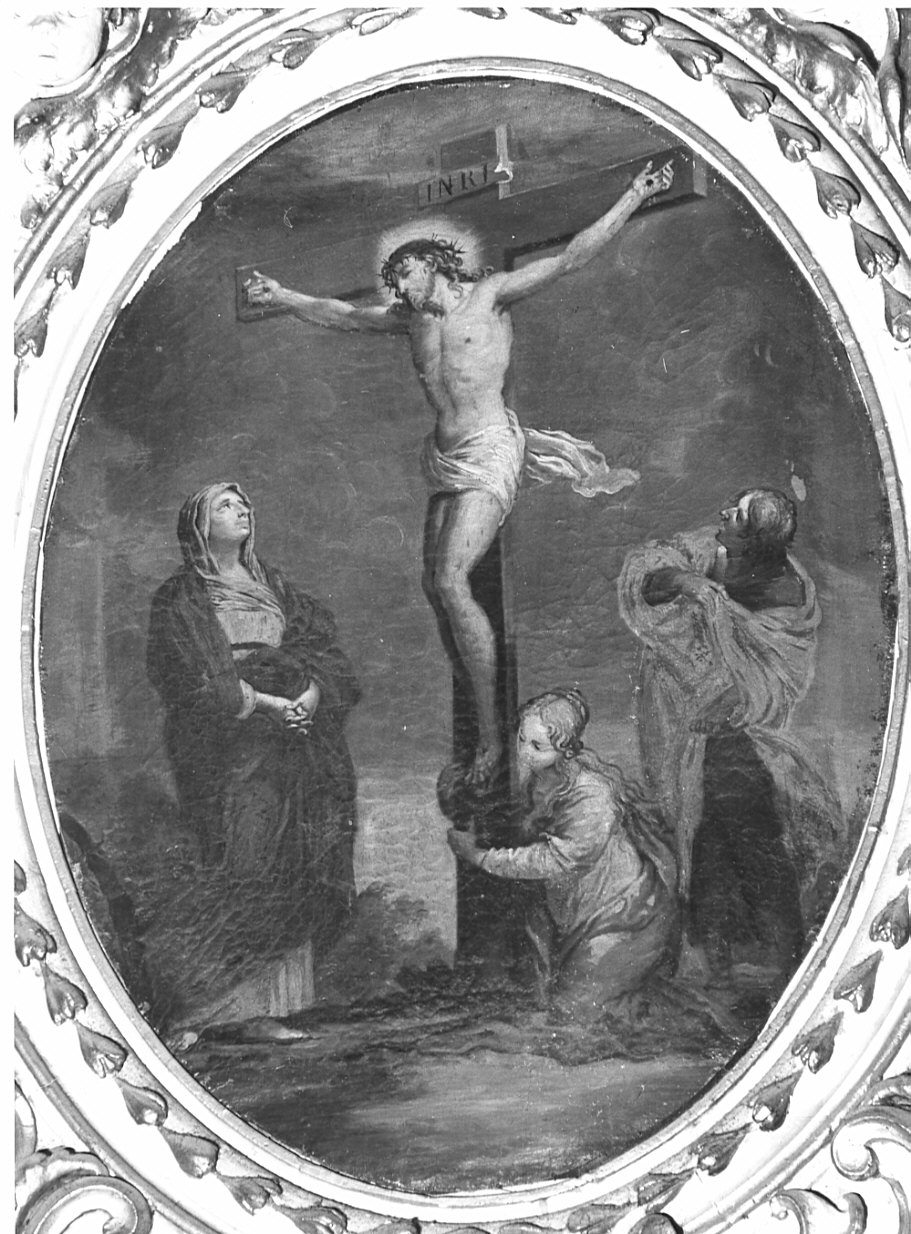 stazione XII: Gesù innalzato e morto in croce (Via Crucis, opera isolata) di Zeni Domenico (fine/inizio secc. XVIII/ XIX)