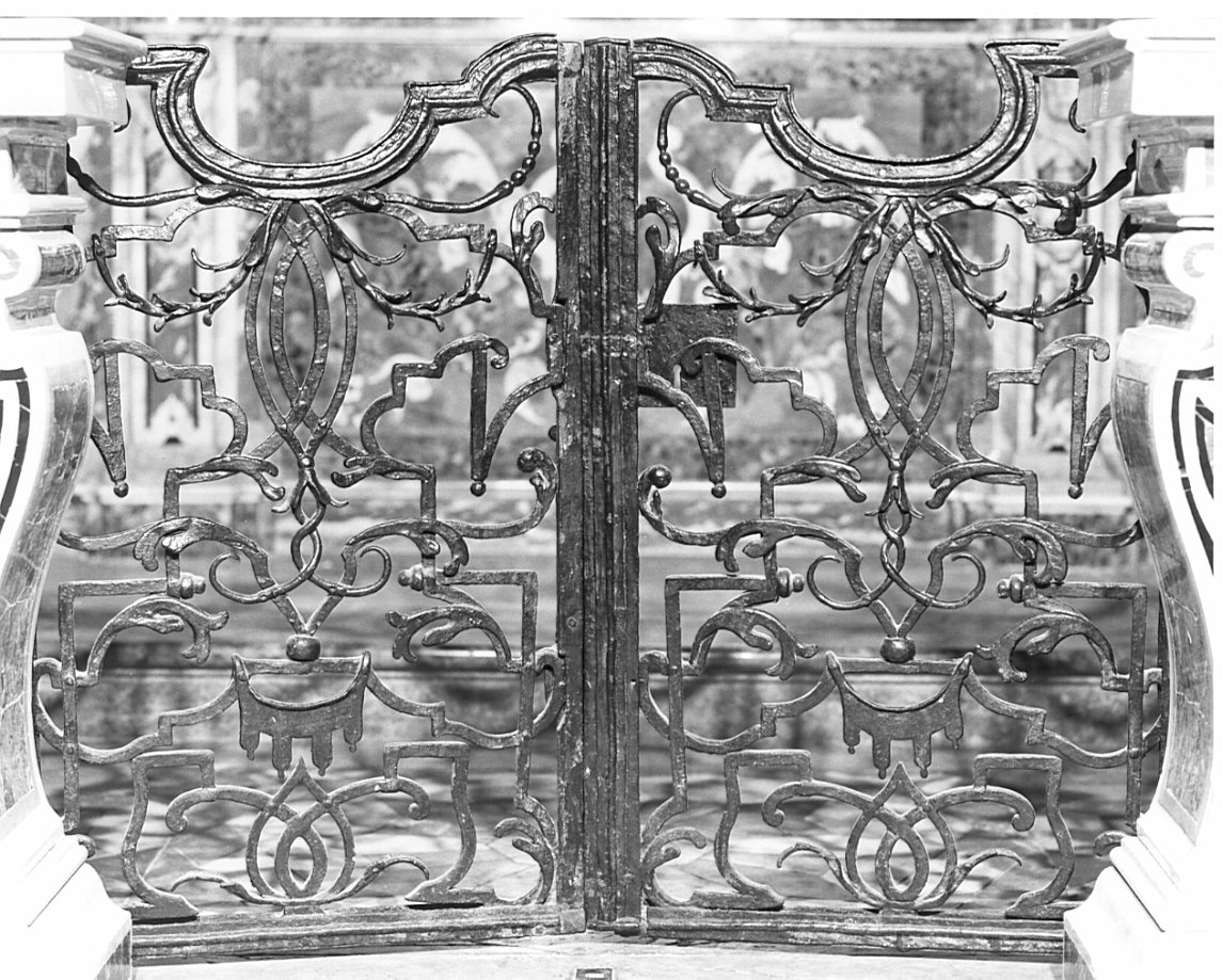 cancello di balaustrata, opera isolata - bottega bergamasca (inizio sec. XVIII)