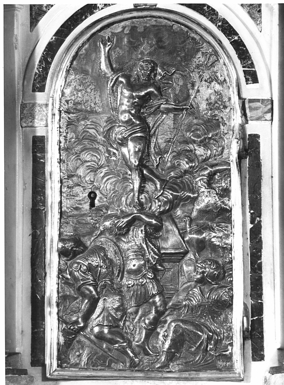 sportello di tabernacolo, elemento d'insieme - bottega lombarda (fine/inizio secc. XVII/ XVIII)