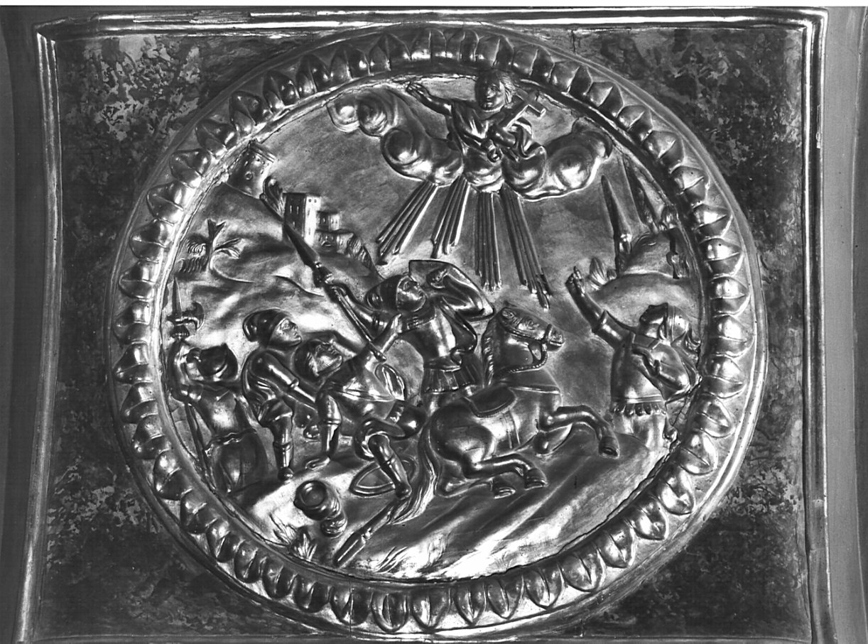conversione di San Paolo (medaglione, elemento d'insieme) - bottega bergamasca (fine/inizio secc. XIX/ XX)