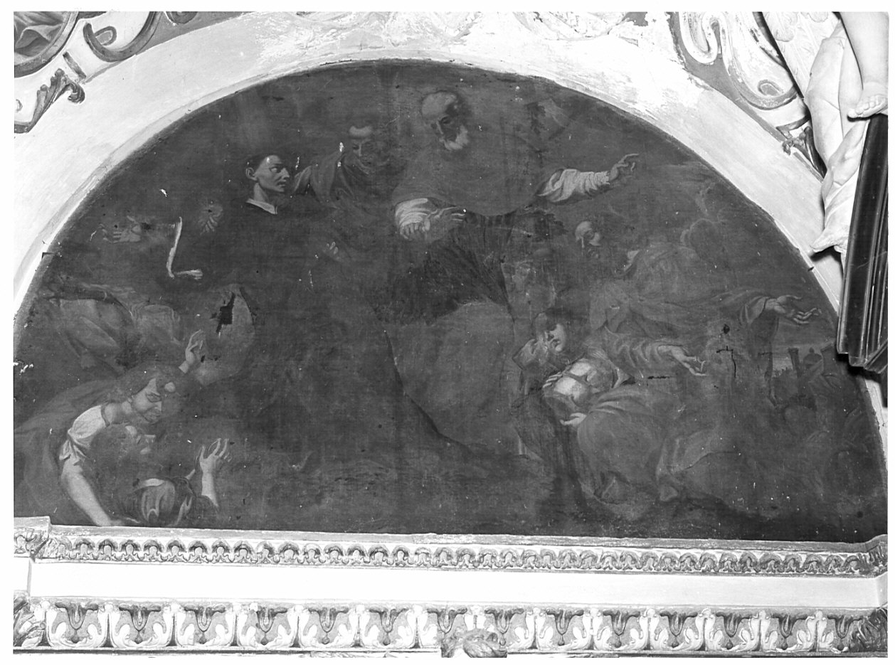 San Gragorio Magno chiamato al soglio pontificio (dipinto, opera isolata) di Quaglio Giulio (sec. XVIII)