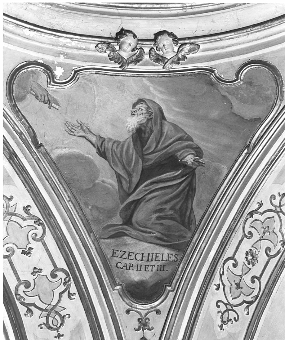 vocazione di Ezechiele (dipinto, elemento d'insieme) di Quaglio Giulio (sec. XVIII)