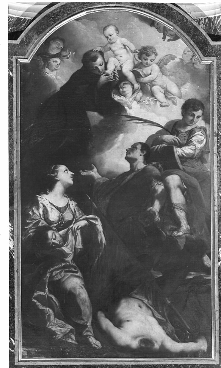 decapitazione di Sant'Alessandro (pala d'altare, opera isolata) di Bellucci Antonio (sec. XVIII)