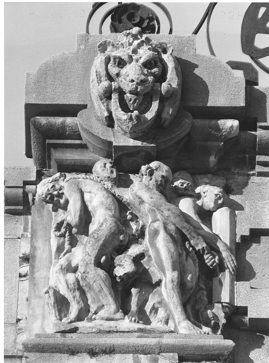 Il lavoro dei costruttori (rilievo, opera isolata) - produzione milanese (sec. XX)