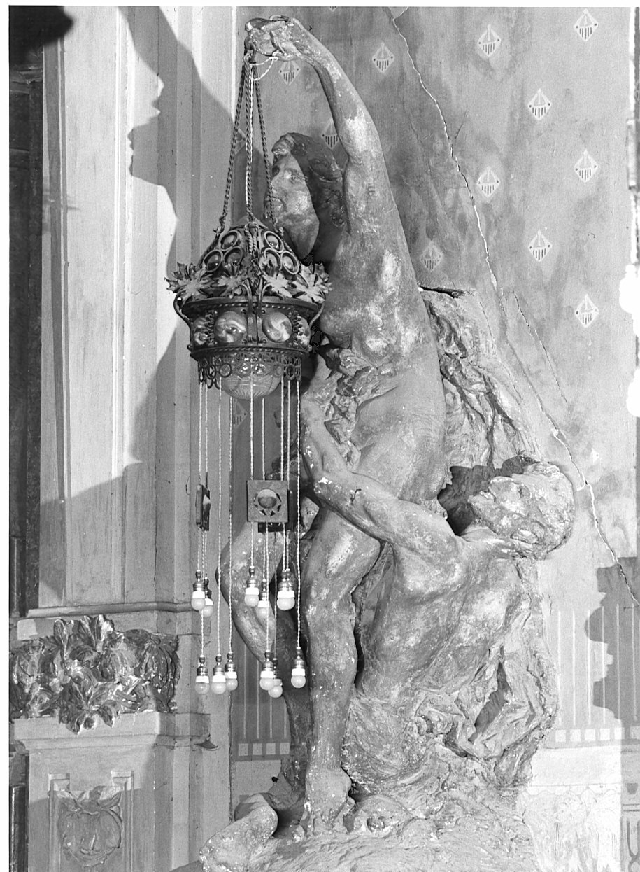ninfa e satiro (scultura, opera isolata) di Vedani Michele (sec. XX)